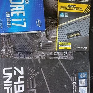 i7-10700k z490 유니파이 커세어램 3600 16gx2