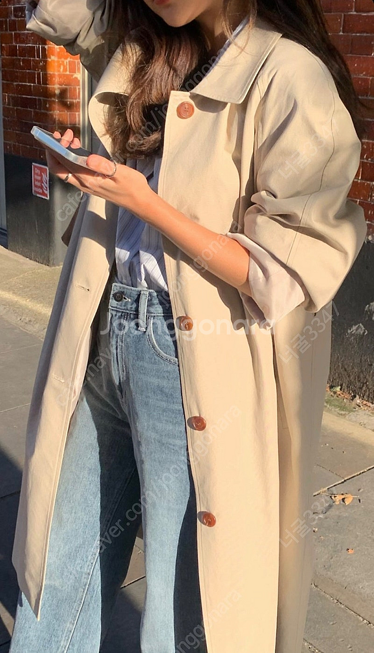 타낫 싱글트렌치코트--0