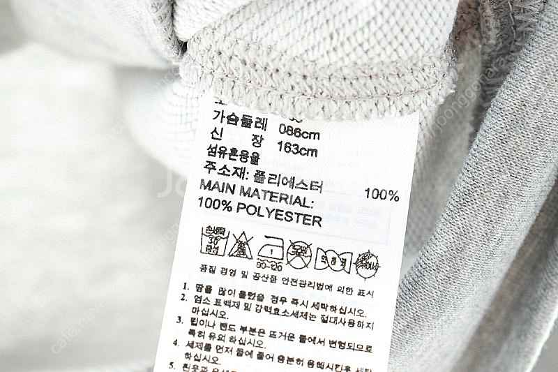 W(XS) 아디다스 집업져지 트랙탑 그레이 폴리 후드--5
