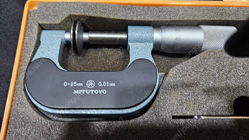 Mitutoyo 169-201 / 0~25mm, 0.01mm 마이크로미터 중고 판매 이미지