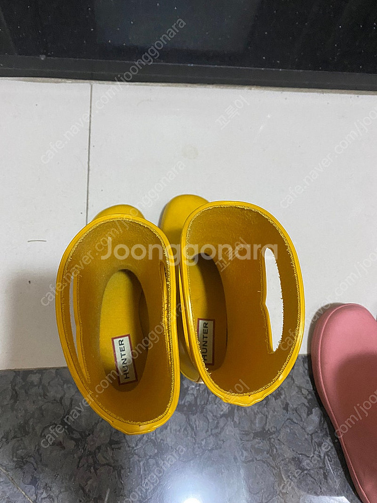 키즈 헌터 레인 부츠 + 레인 코트 2set--1