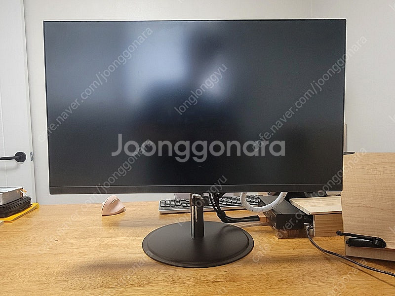 한성 4k 모니터 2대 + 화면전환 스위치 + 듀얼모니...--1