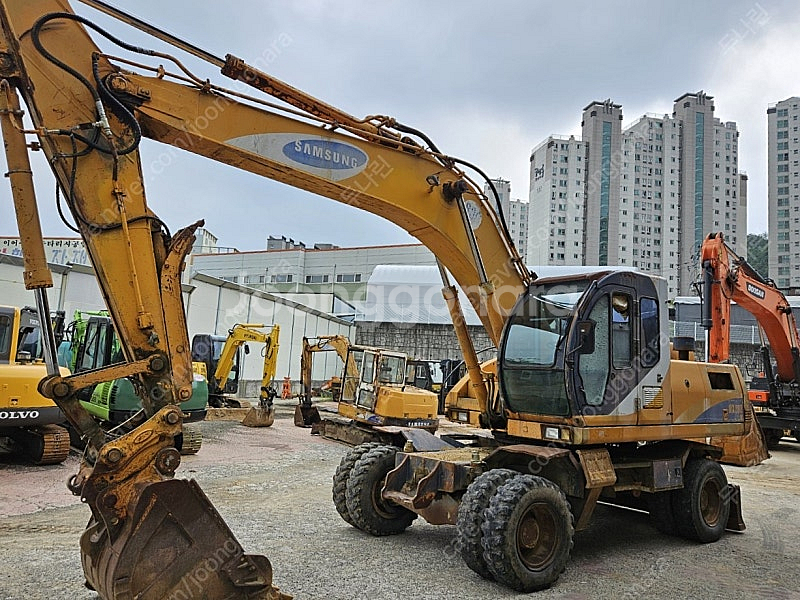 삼성 MX202W 1996년식 중고굴삭기 08 타이어식--0