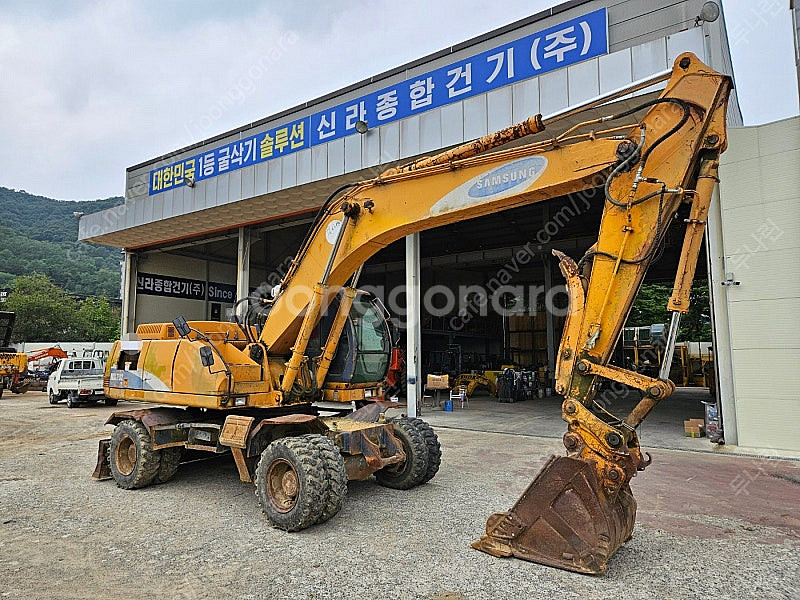 삼성 MX202W 1996년식 중고굴삭기 08 타이어식--1