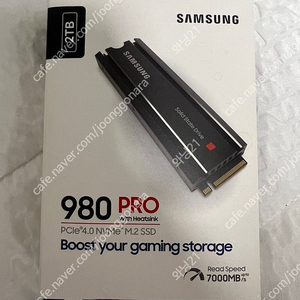 삼성 SAMSUNG SSD M.2 980 PRO 2TB(히트싱크포함) 팝니다.