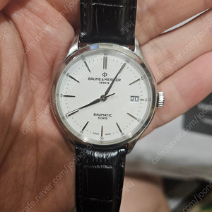 보메 메르시에(Baume & Mercier) 클리프톤 보매틱 5 DAYS 흰판