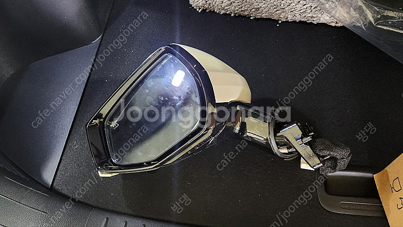 스포티지 NQ5 운전석 사이드미러 스노우화이트펄 시그니처트림 어라운드뷰가능--0