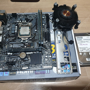 i7-11700f.기가h410m-hv3.삼성램8g+8g.nvme wd sn750 256g hdd도시바500g