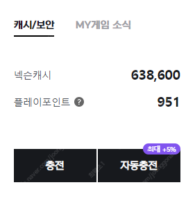충전된 넥슨 캐시 최대83% 삽니다!!!--0