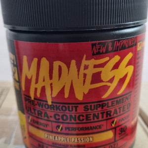 [미개봉 제품] MADNESS 매드니스 부스터 프리워크아웃 30서빙