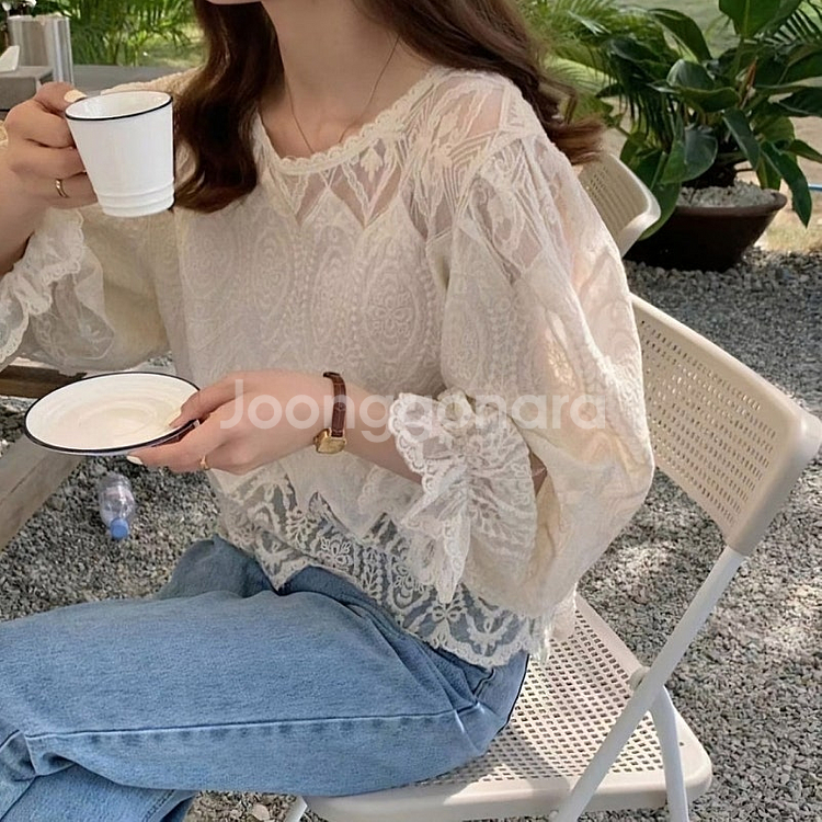 레이스블라우스--0