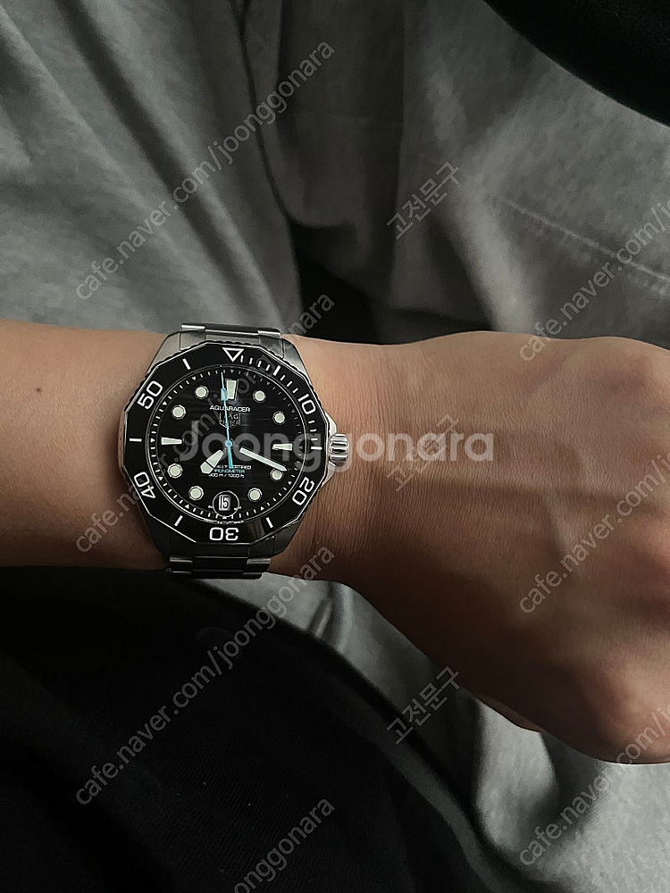 태그호이어 아쿠아레이서 300 신형 검판 42mm--2