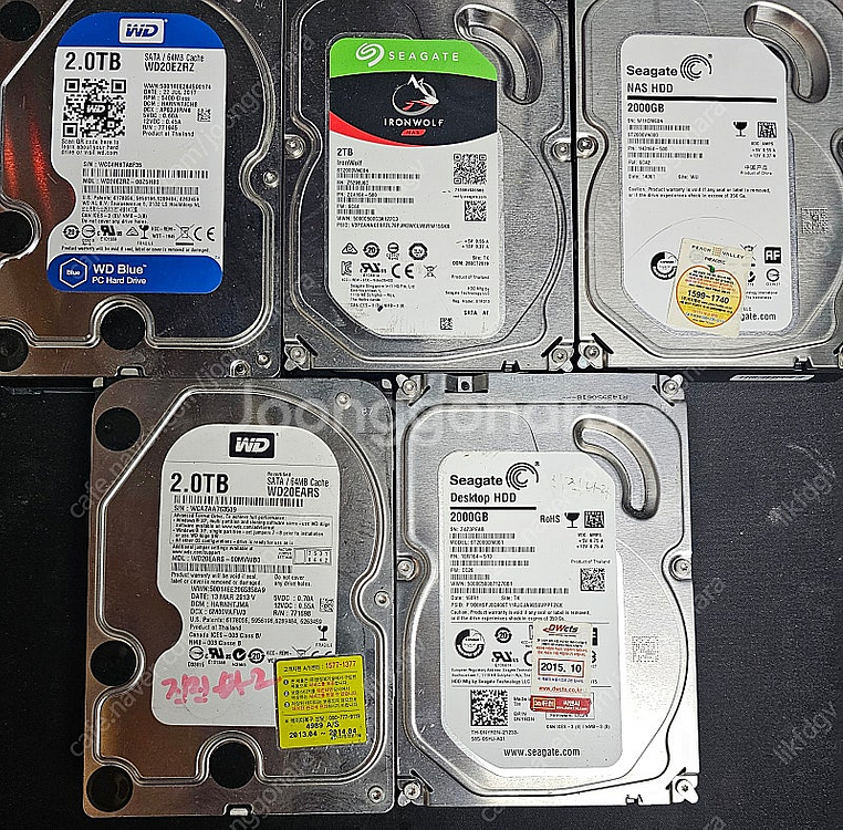 하드 2TB, 1TB, 500GB 각각 팝니다 3.5인...--0