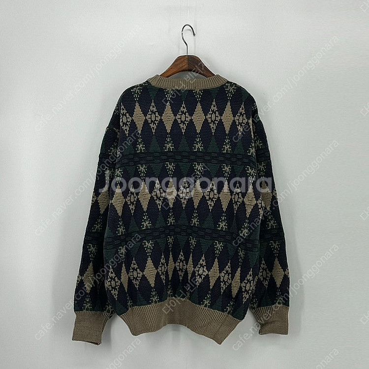 아가일 빈티지 니트 (100 size / NAVY)--1