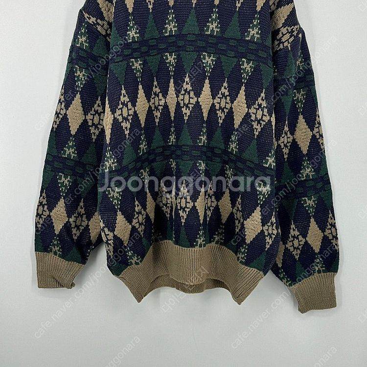 아가일 빈티지 니트 (100 size / NAVY)--5