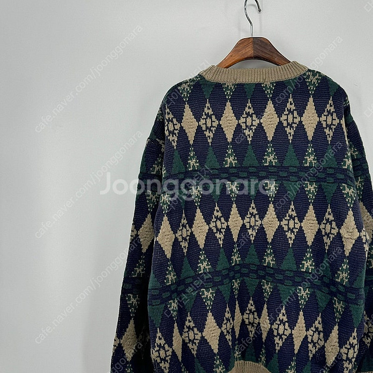 아가일 빈티지 니트 (100 size / NAVY)--6