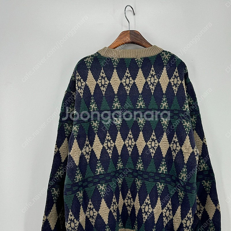 아가일 빈티지 니트 (100 size / NAVY)--8
