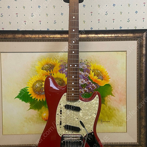 Fender Japan Mustang 65리이슈 MG-65 다코타레드