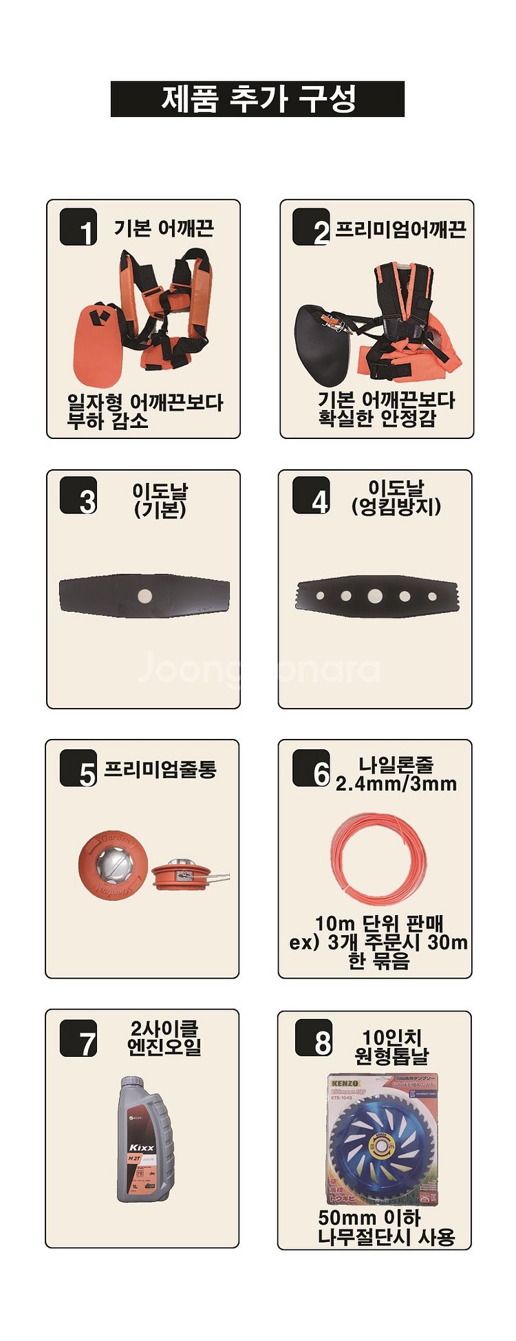 (인앤아웃팜 예초기) 고출력 양핸들 견착식 62cc 3...--2