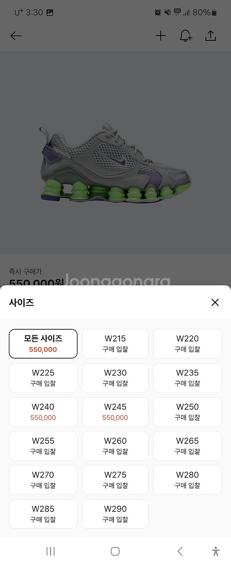 나이키샥스팝니다.245-250--1