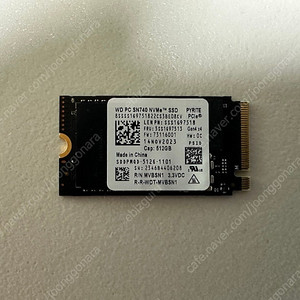 WD SN740 M.2 2242 NVMe 512GB 팝니다.