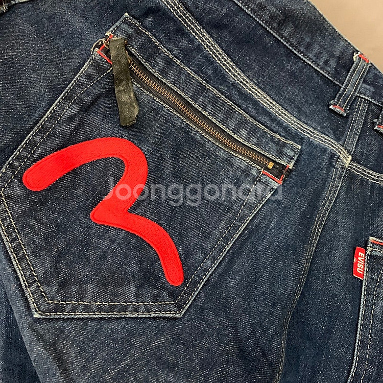 32인치 에비수 카펜터 버뮤다 데님 팬츠 청바지--2