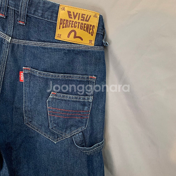 32인치 에비수 카펜터 버뮤다 데님 팬츠 청바지--3