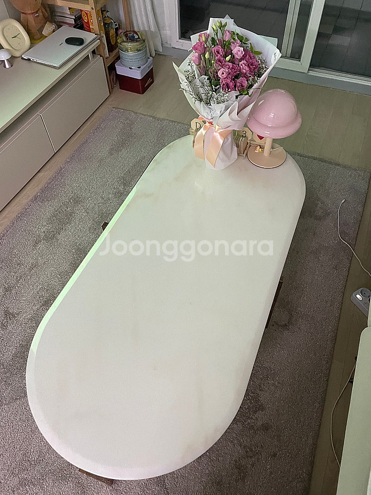 페라모 천연대리석 테이블 팝니다--3