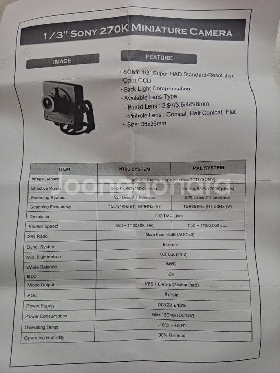 1/3" sony 270k 330TV Sony Supe...--4