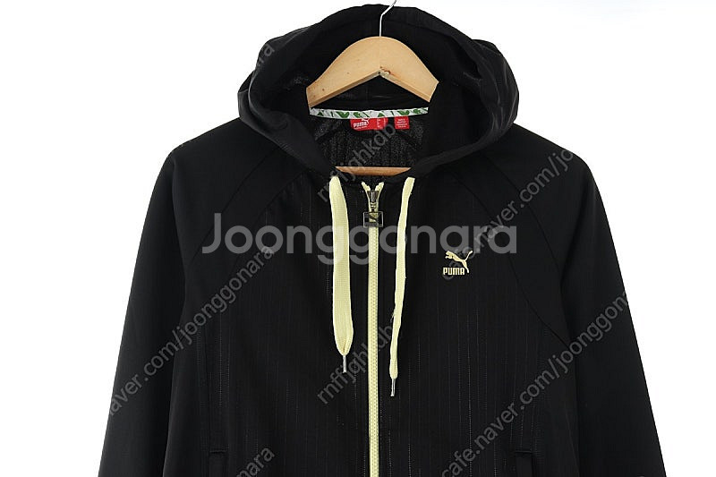 (L) 퓨마 집업져지 트랙탑 블랙 후드 올드스쿨--2