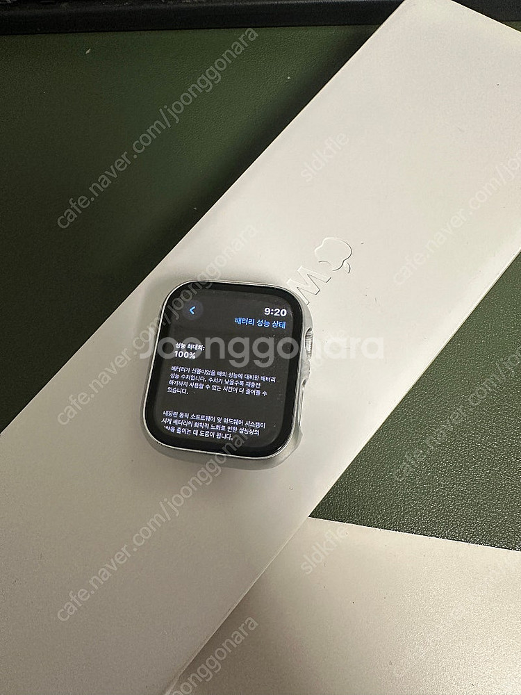 애플워치9 gps 45mm 실버--0