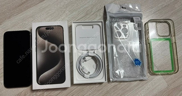 아이폰15 프로 128G 네츄럴 (배터리 100%, 사이클수 12)--3