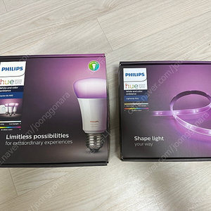 필립스 휴 스타터킷 A60 + 필립스 휴 라이트 스트립 플러스 2M 일괄 판매