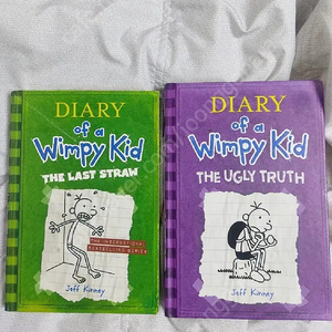 아동소설 영어원서 영문판윔피키드 Whimpy kid 3,5권. 한권당5000원