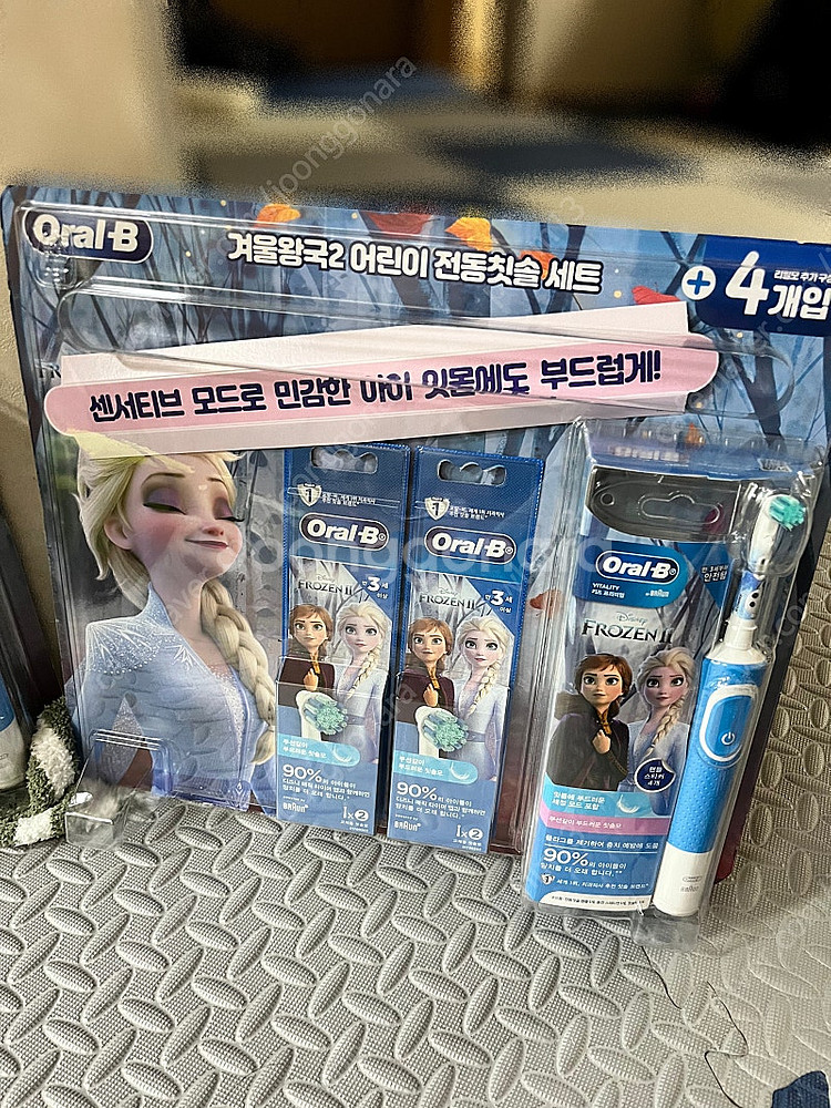 겨울왕국 엘사 안나 올라프 전동칫솔--1