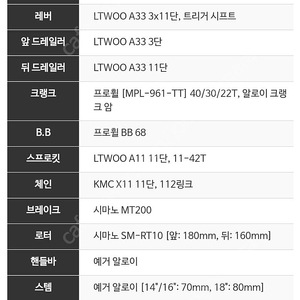 삼천리 예거 아스펜 입문용 MTB(2021구매)