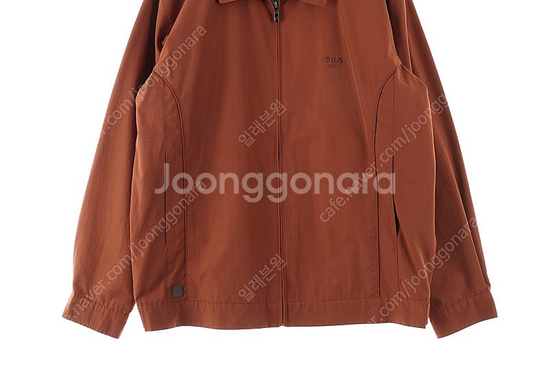 (L) 휠라 집업 바람막이 점퍼자켓 브라운 골프 올드스...--2