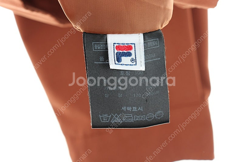 (L) 휠라 집업 바람막이 점퍼자켓 브라운 골프 올드스...--4
