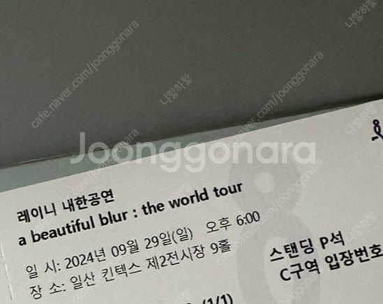Lany 콘서트 스탠딩 c구역 정가 이하 양도/ 오늘까...--0