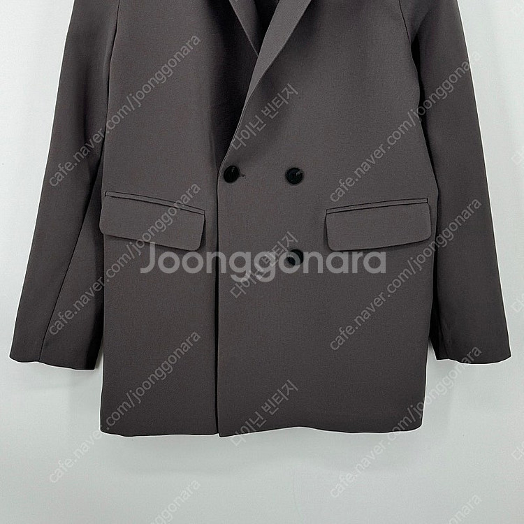 더블 버튼 자켓 블레이저 (F size / GRAY)--5