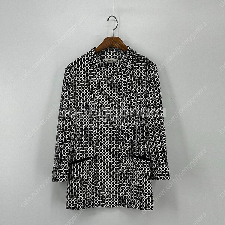 모드아이 체크 하프코트 자켓 (85 size / BLA...--0