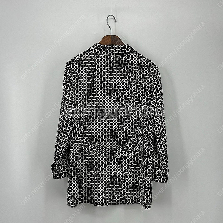 모드아이 체크 하프코트 자켓 (85 size / BLA...--1