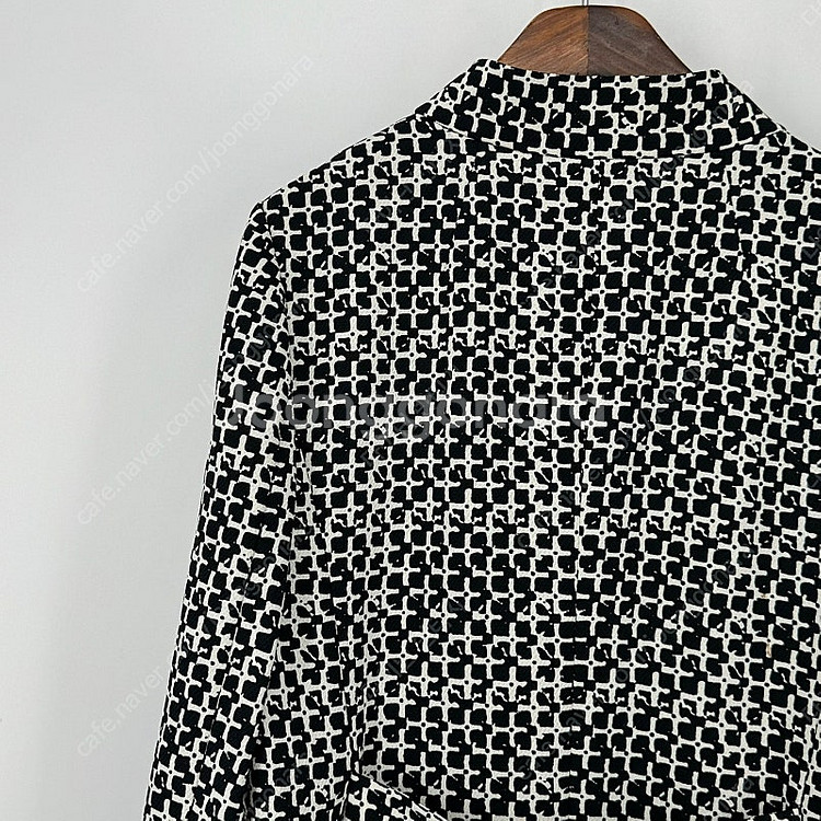 모드아이 체크 하프코트 자켓 (85 size / BLA...--6