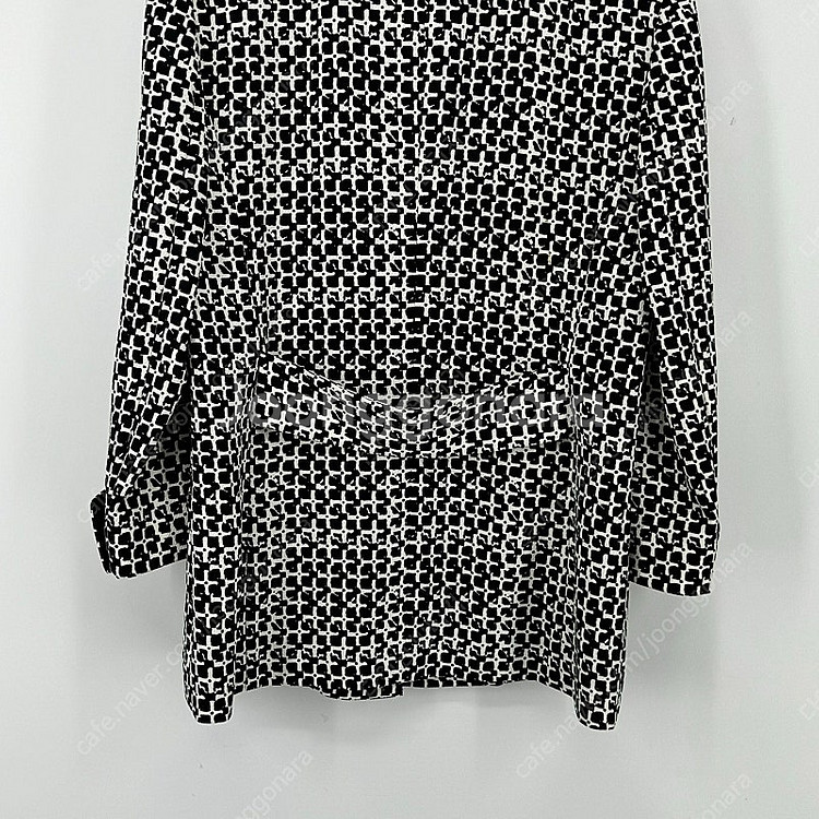 모드아이 체크 하프코트 자켓 (85 size / BLA...--9