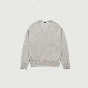 더바넷 플레인 니트 grey Light plain V-neck knit