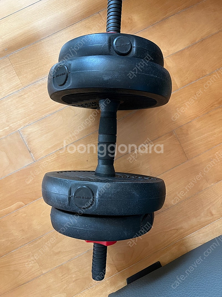 이고진 프리미엄 조립 아령 덤벨 세트 블랙, 17kg,...--0