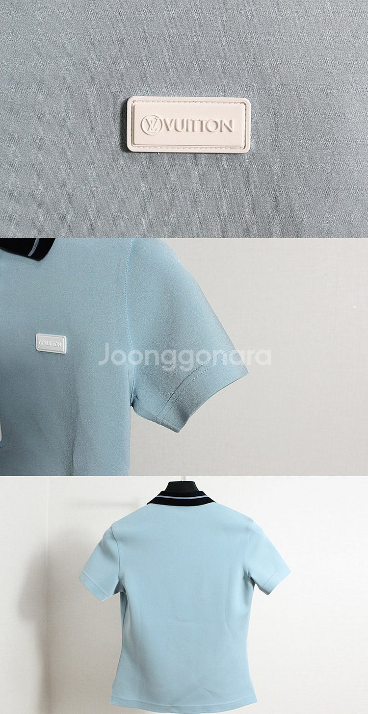 [중고명품다올] 루이비통 LV 매치 폴로 톱 블루글래시...--2