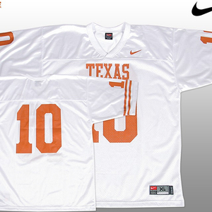 NCAA Texas Longhorns #10 Vince Young 풋볼져지 정품Nike XL(110-115) (무료배송)