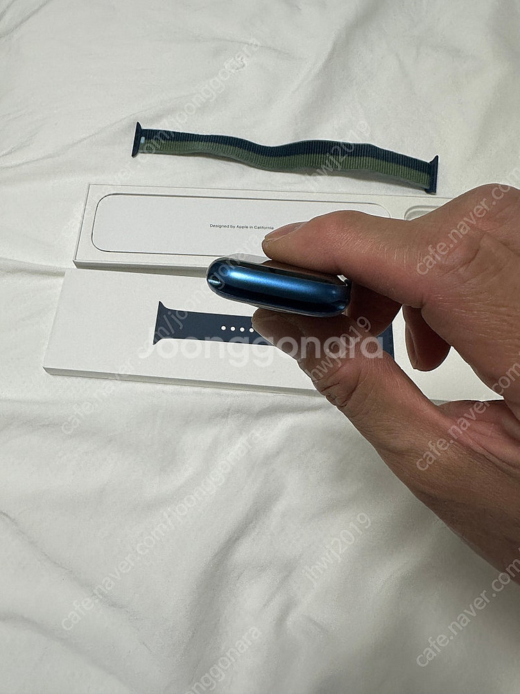 애플워치7 블루 셀룰러 46mm--2