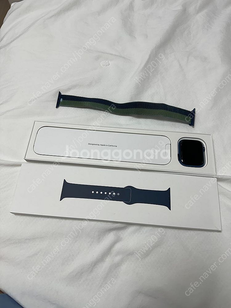 애플워치7 블루 셀룰러 46mm--3